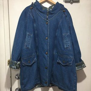 NEW EMI DENIM HOODIE JACKETS SIZE 2XL